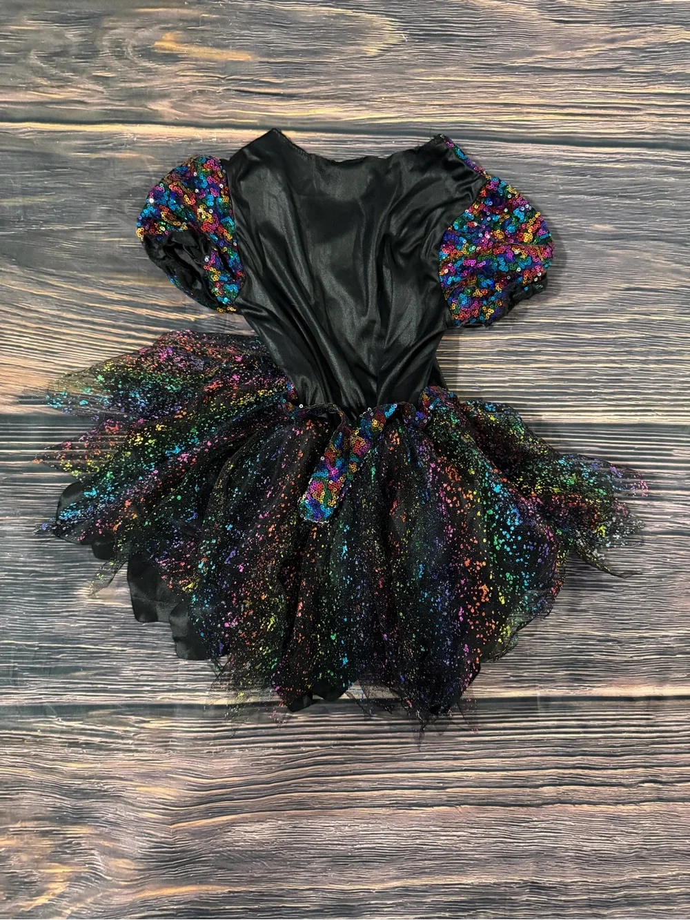 Spirit Black Multicolor Sequin Witch Dress